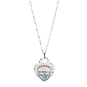 tiffany and co blue heart necklace